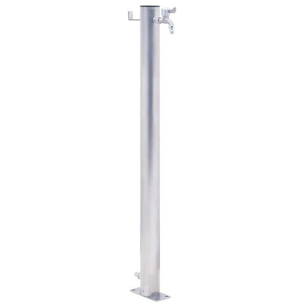 Edelstahl Gartenwasserzapfstelle 80 cm mit Schlauchhalter - bis zu 33% Rabatt