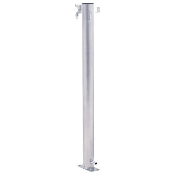Edelstahl Gartenwasserzapfstelle 80 cm mit Schlauchhalter - bis zu 33% Rabatt