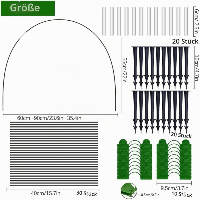 Gemüsegarten-Tunnelsystem 3x15m - Pflanzenschutz mit bis zu 30% Rabatt