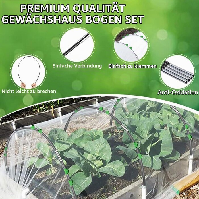 Gemüsegarten-Tunnelsystem 3x15m - Pflanzenschutz mit bis zu 30% Rabatt