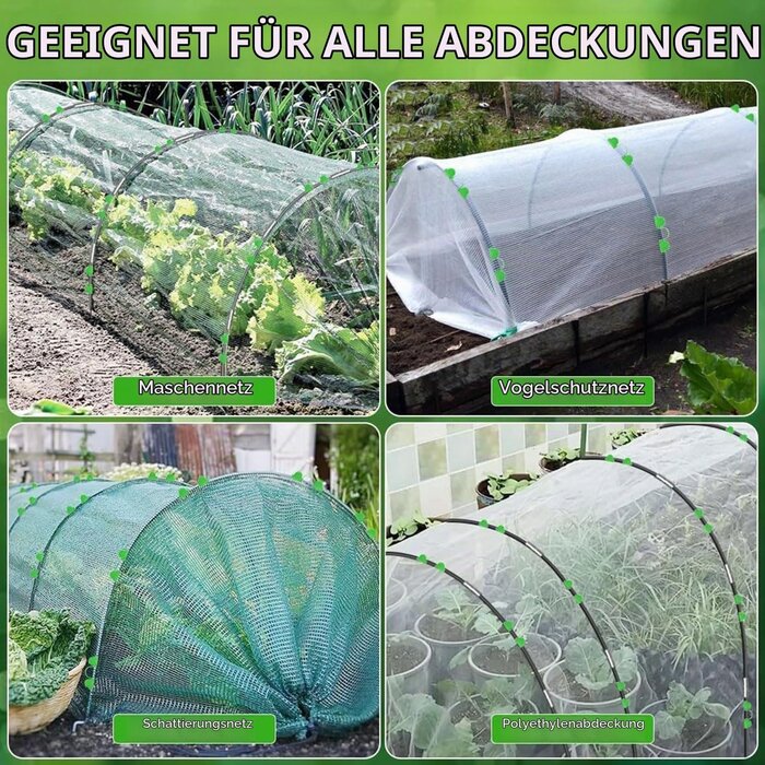 Gemüsegarten-Tunnelsystem 3x15m - Pflanzenschutz mit bis zu 30% Rabatt