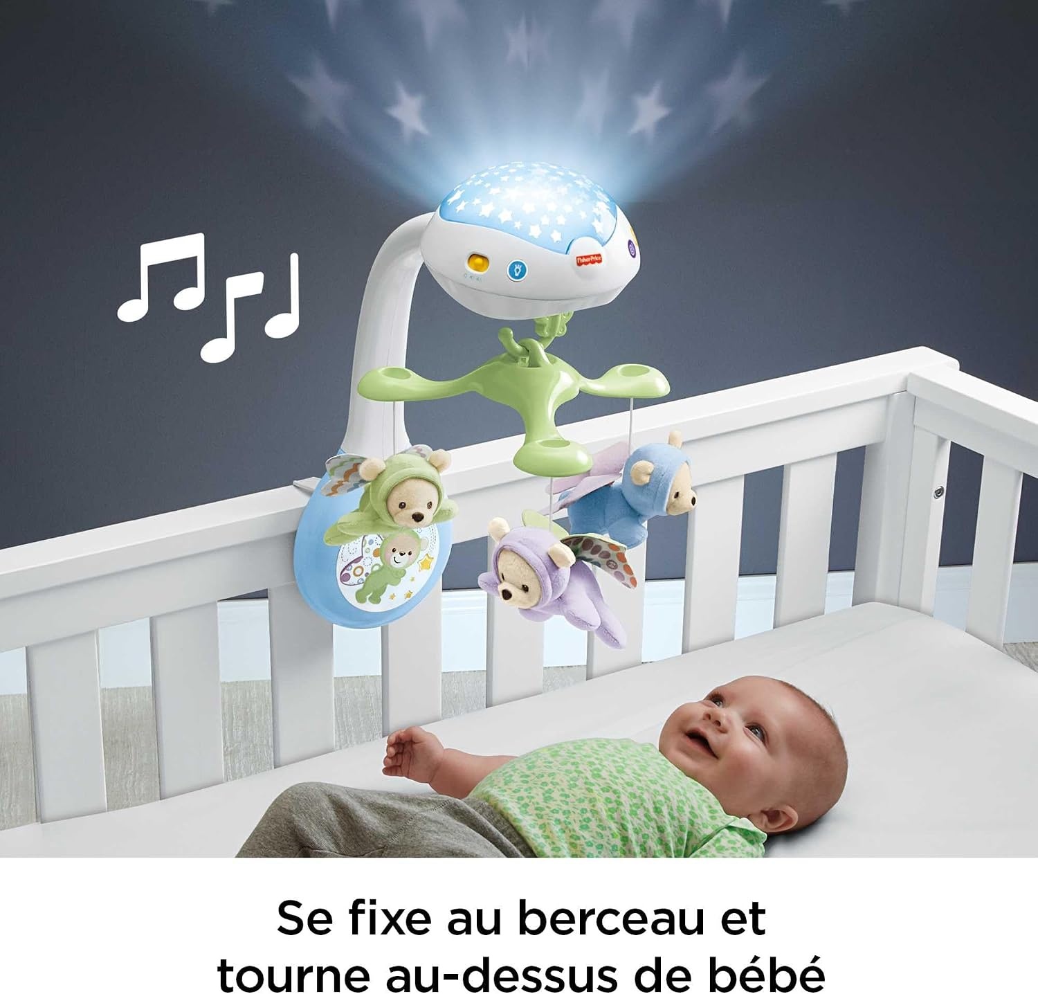 3-in-1 Projektions-Mobile mit Sternenlicht & Musik - jetzt bis zu 32% sparen