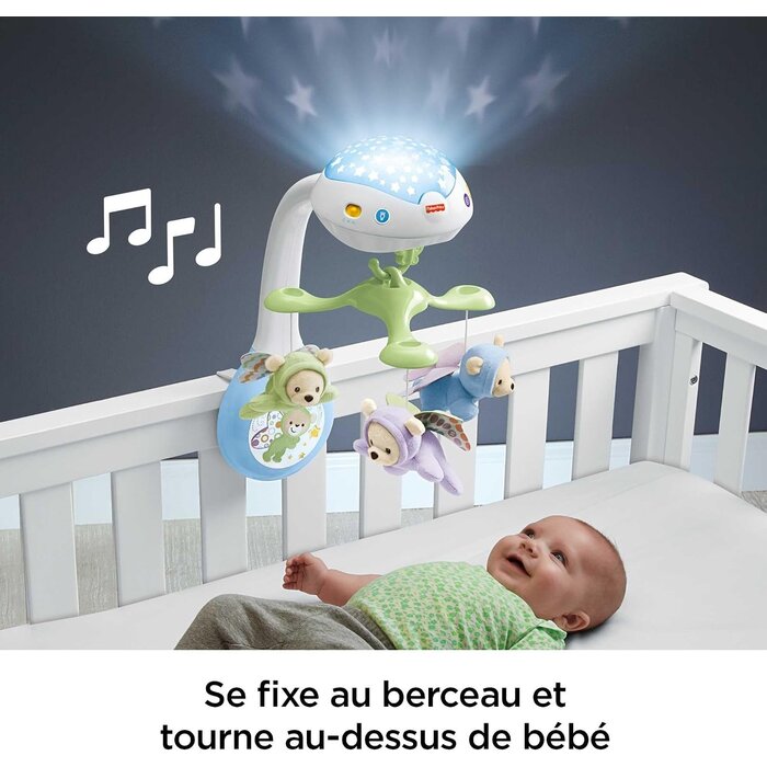 3-in-1 Projektions-Mobile mit Sternenlicht & Musik - jetzt bis zu 32% sparen
