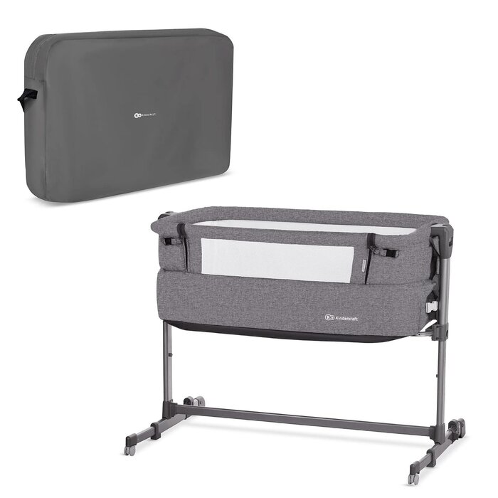 Beistellbett 2-in-1 Babybett mit Matratze - Beige - bis zu 34% Rabatt