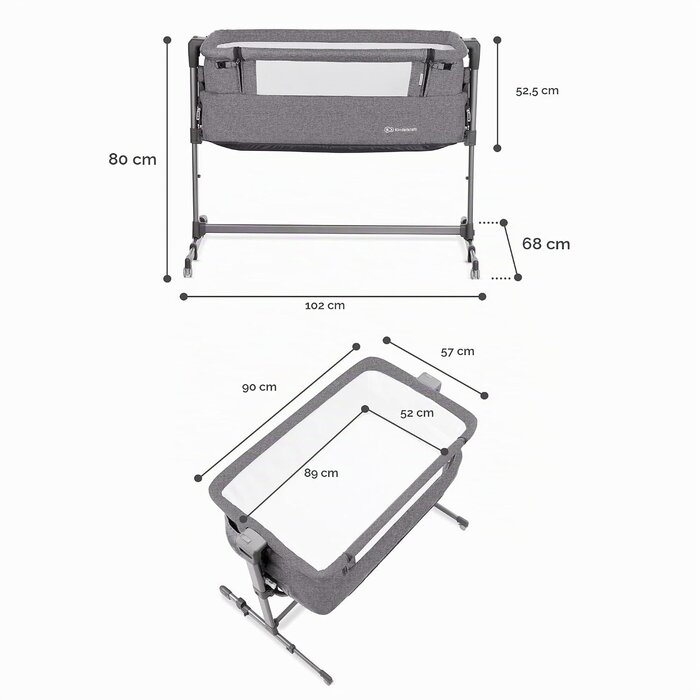 Beistellbett 2-in-1 Babybett mit Matratze - Beige - bis zu 34% Rabatt
