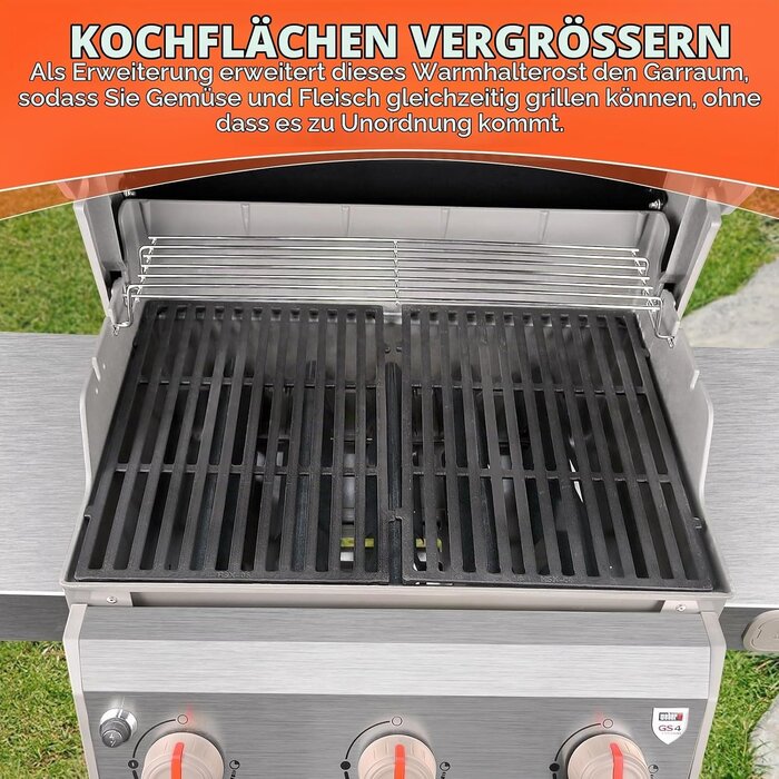 Edelstahl Warmhalterost für Gasgrill 63,5 cm - Outlet bis zu 31% reduziert