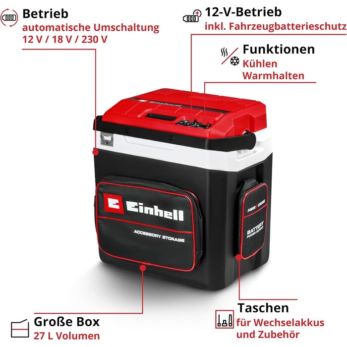 Hybride Kühl- & Wärmebox 27L - 12V/230V/Akku - Jetzt bis zu 35% sparen