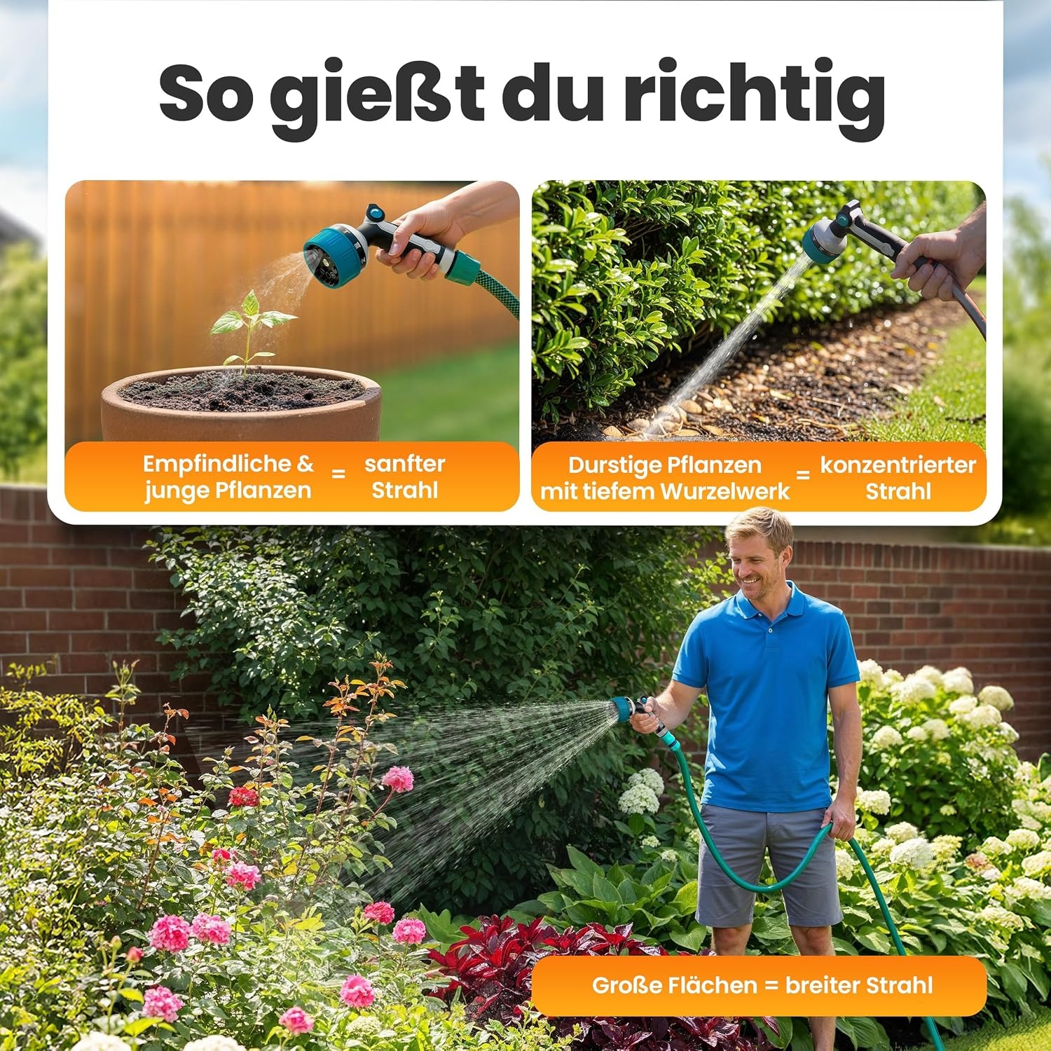 Profi-Gartenspritze mit 10 Sprühmodi - Jetzt bis zu 31% reduziert