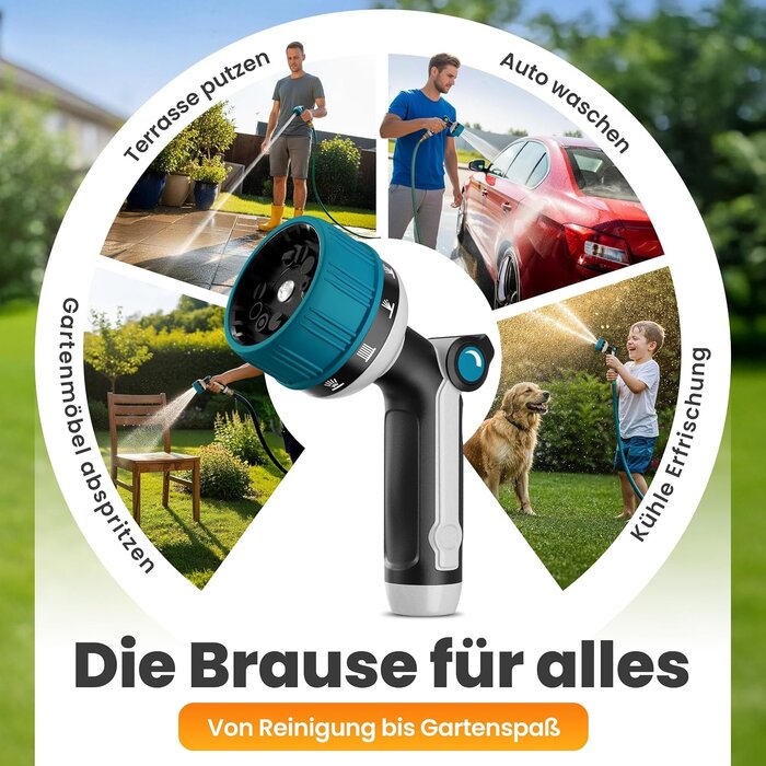 Multifunktionale Gartenspritze: 10 Sprühbilder | 55% Rabatt