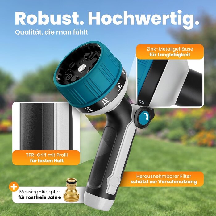 Profi-Gartenspritze mit 10 Sprühmodi - Jetzt bis zu 31% reduziert