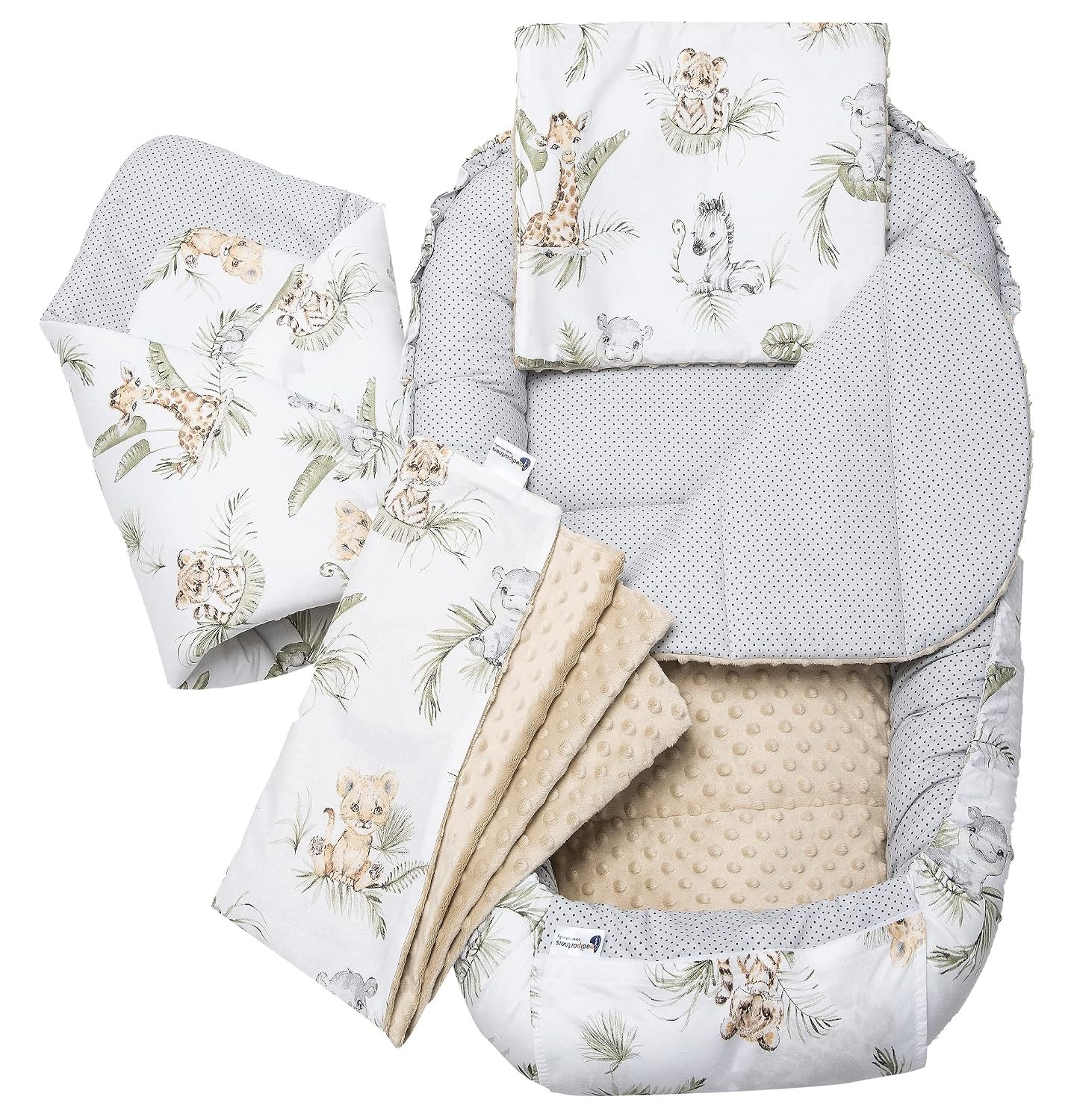 5-tlg. Babynestchen Safari Beige - Gemütlich & Sicher - Jetzt bis zu 34% sparen