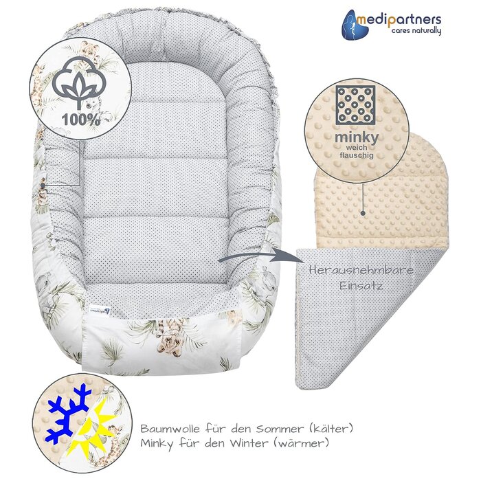 5-tlg. Babynestchen Safari Beige - Gemütlich & Sicher - Jetzt bis zu 34% sparen
