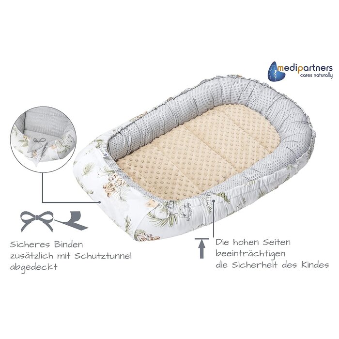 5-tlg. Babynestchen Safari Beige - Gemütlich & Sicher - Jetzt bis zu 34% sparen