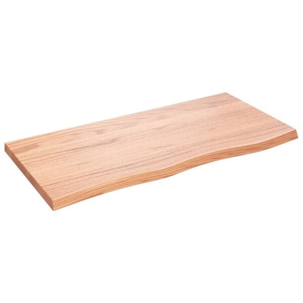Massive Eichenholz-Waschtischplatte 100x50 cm - Jetzt bis zu 35% sparen