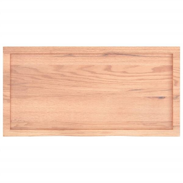 Massive Eichenholz-Waschtischplatte 100x50 cm - Jetzt bis zu 35% sparen