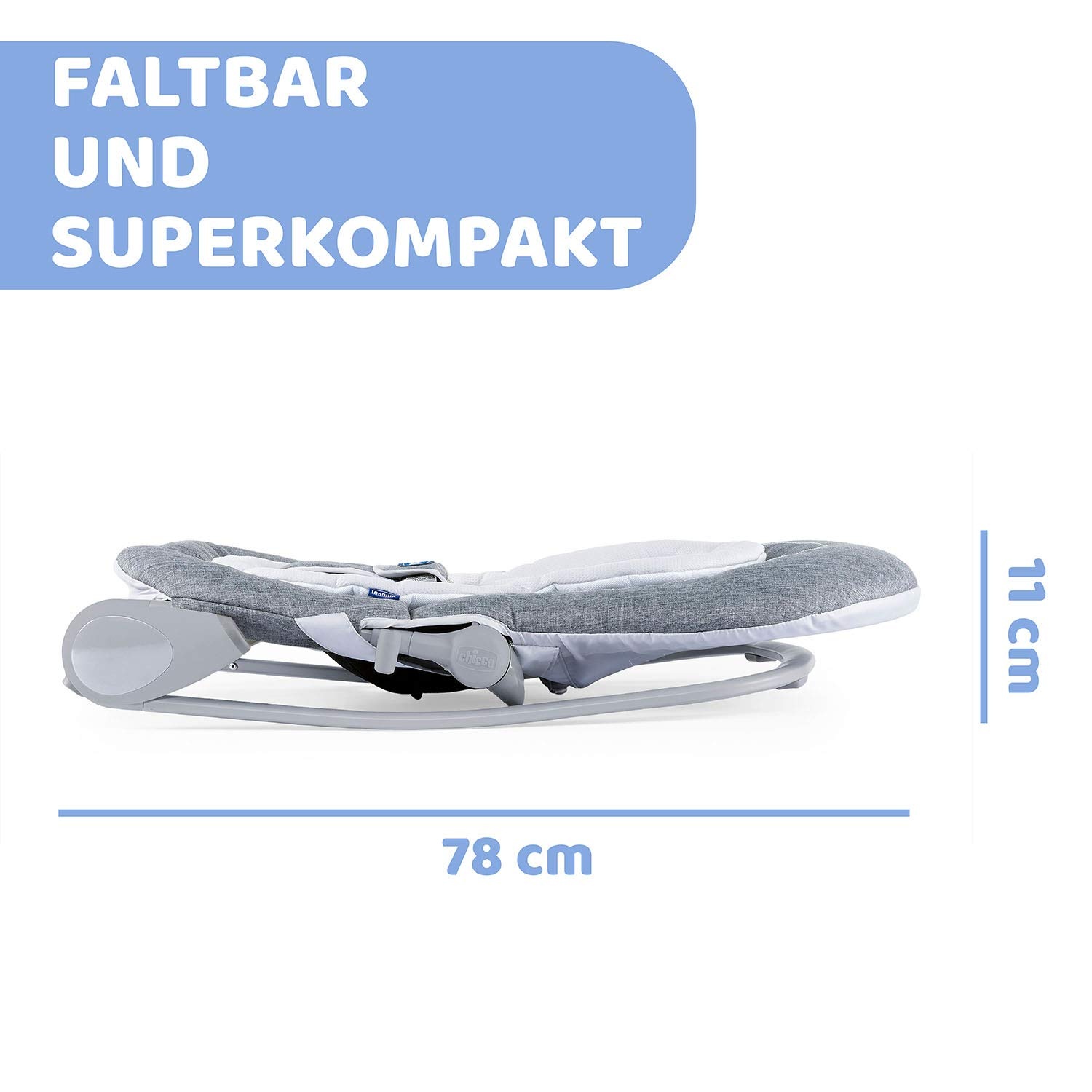 Mitwachsende Babywippe bis 18 kg - Titan - bis zu 34% Rabatt
