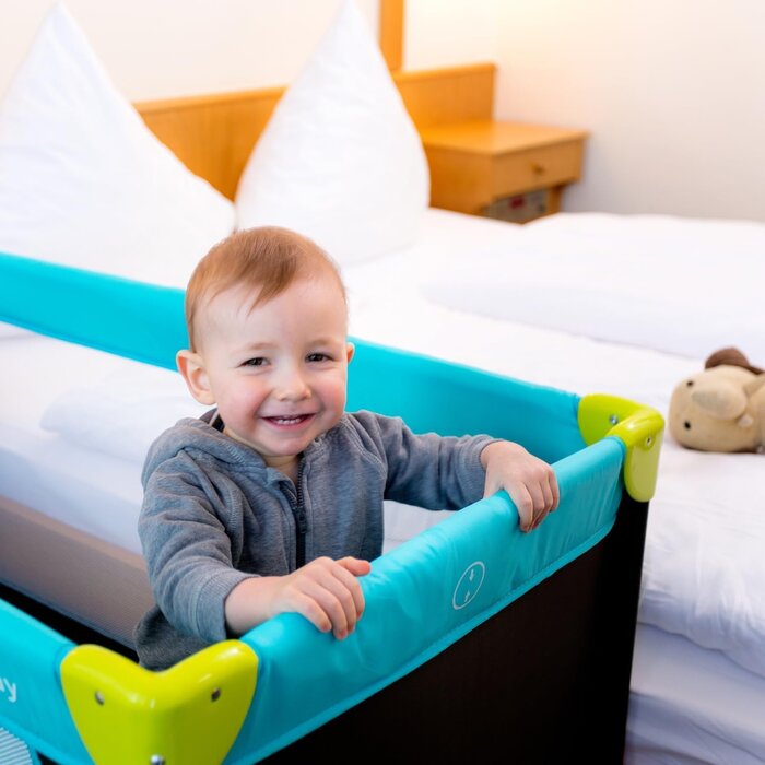 Reisebett für Babys bis 15 kg - Wasserblau - bis zu 33% Rabatt