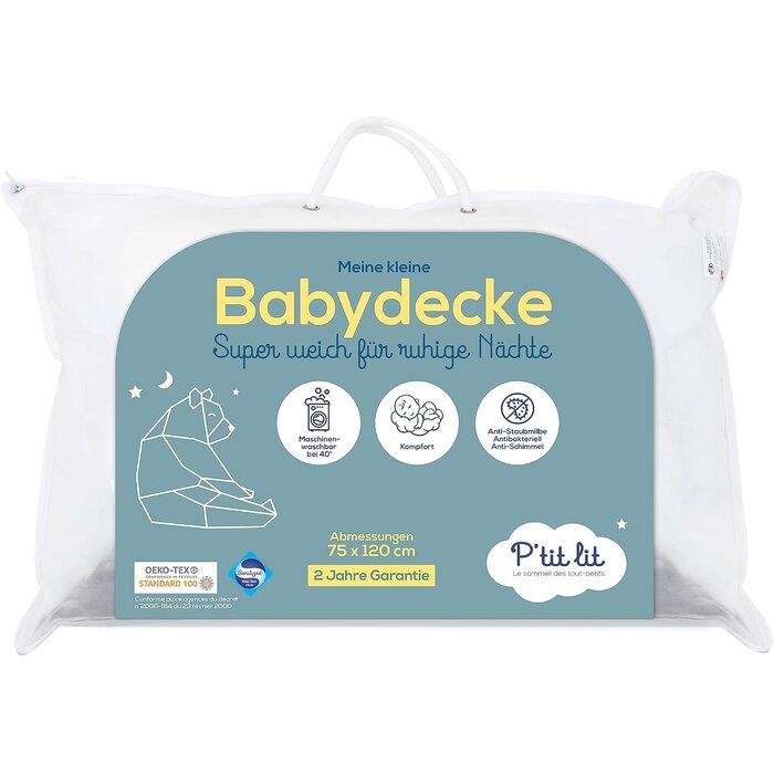 Kleinkinderbettdecke 75x120 cm - antiallergisch - bis zu 31% Rabatt