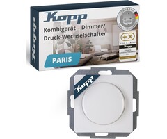 Phasenabschnitts-Drehdimmer, arktisweiß, 56% Rabatt