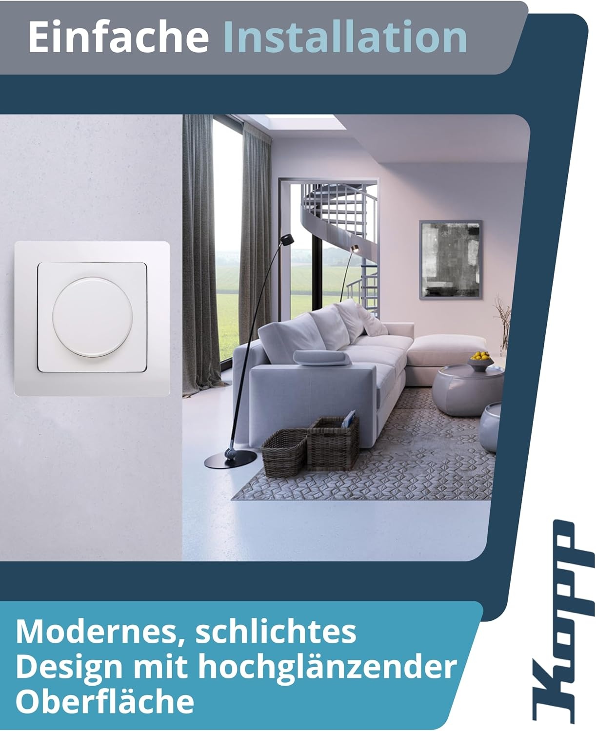 Phasenabschnitts-Drehdimmer Arktisweiß, 3-110W - bis zu 33% günstiger