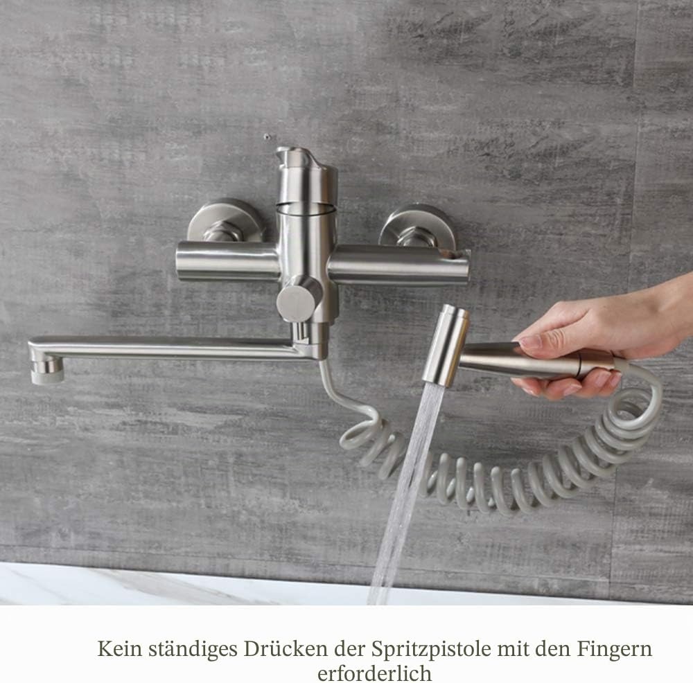 Wandküchenarmatur Edelstahl 304 - 360° schwenkbar - Bis zu 34% sparen