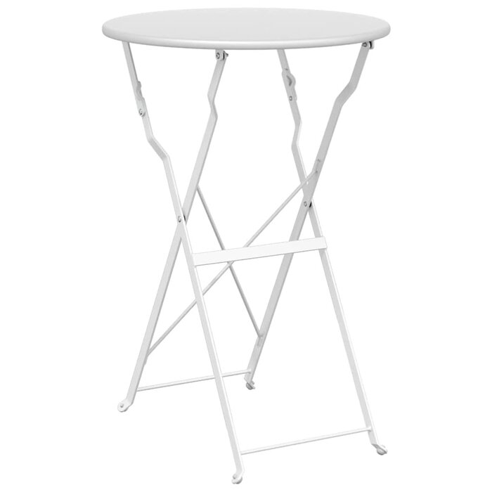 Bistrotisch weiß Ø50x71 cm - Klappbar & wetterfest - bis zu 33% reduziert