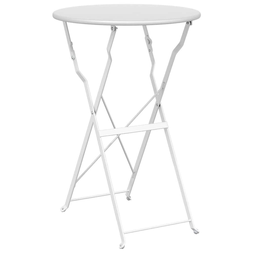 Bistrotisch weiß Ø50x71 cm - Klappbar & wetterfest - bis zu 33% reduziert