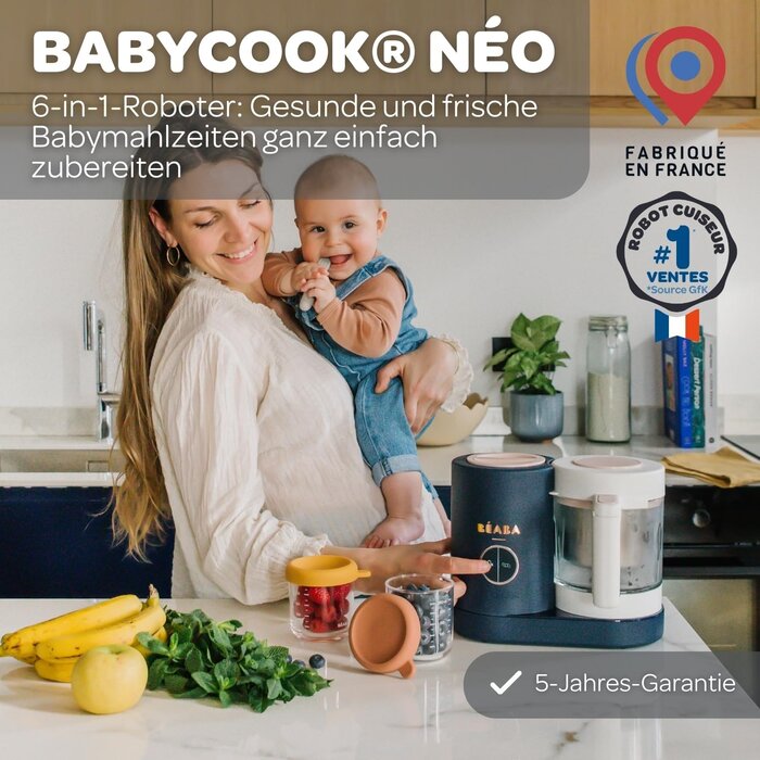 Baby-Nahrungszubereiter 1250 ml, Nachtblau - Jetzt bis zu 35% günstiger