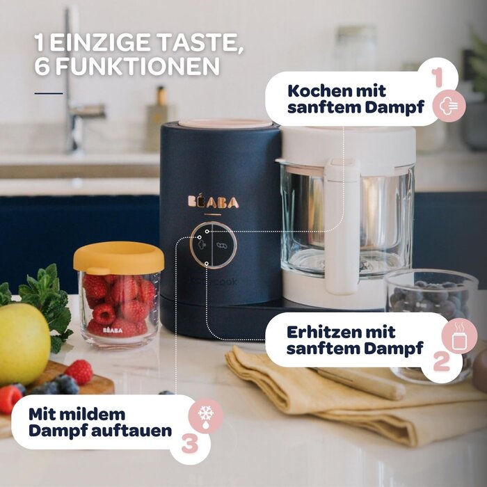 Baby-Nahrungszubereiter 1250 ml, Nachtblau - Jetzt bis zu 35% günstiger