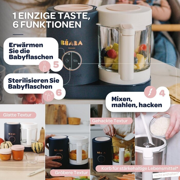 Baby-Nahrungszubereiter 1250 ml, Nachtblau - Jetzt bis zu 35% günstiger