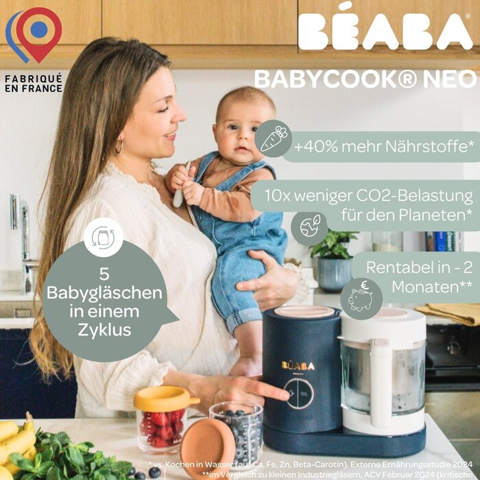 Baby-Nahrungszubereiter 1250 ml, Nachtblau - Jetzt bis zu 35% günstiger