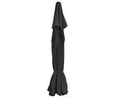 Vidaxl Ersatzbespannung für Sonnenschirm 500 cm Schwarz - 59% Rabatt