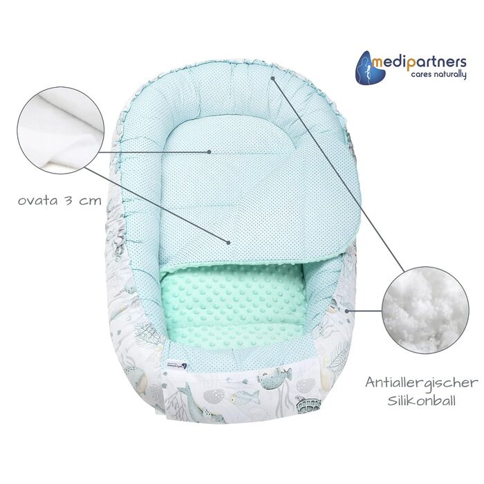 5-teiliges Babynestchen-Set Ozean - jetzt bis zu 34% sparen!