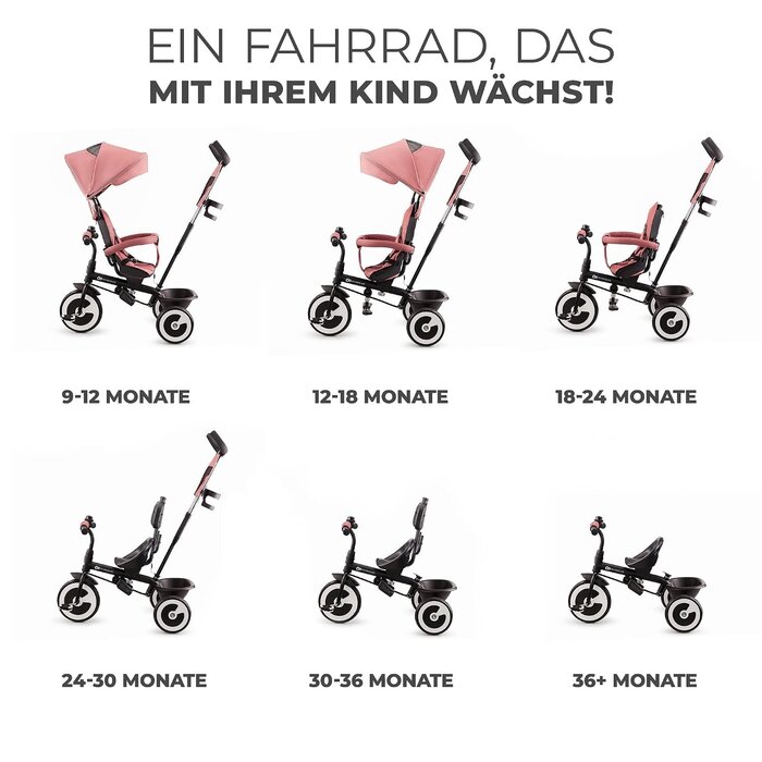 Kinder-Laufrad in Rosa - Gleichgewichtstraining - bis zu 34% Rabatt
