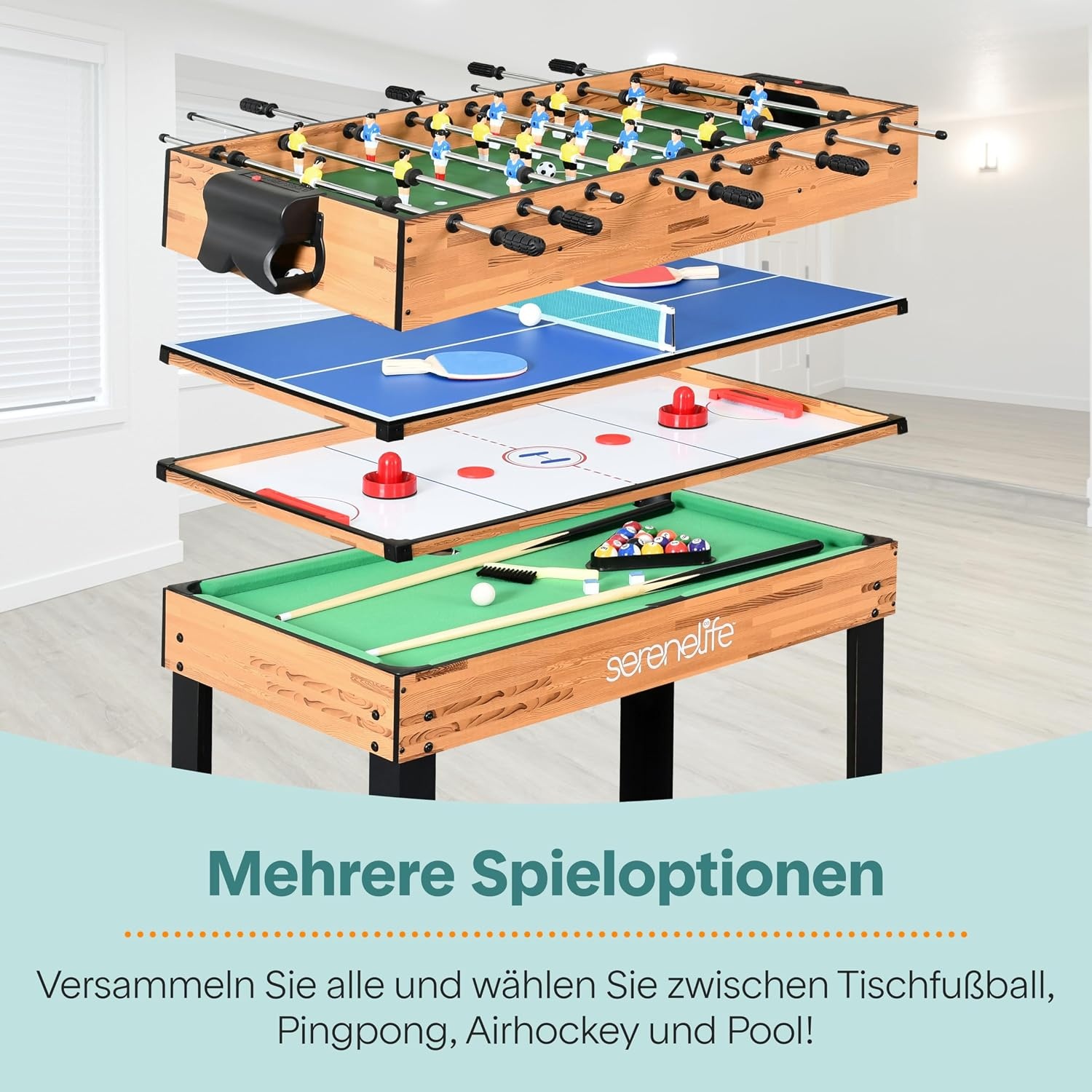 4-in-1 Multifunktions-Spieltisch - Jetzt bis zu 35 % Rabatt sichern!