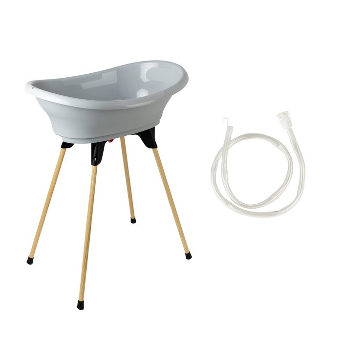 Ergonomische Babybadewanne mit Ständer - Grau - bis zu 34 % günstiger