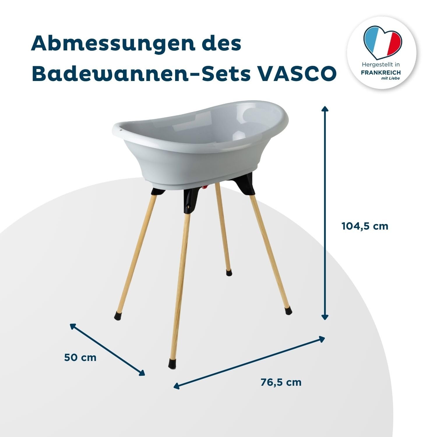 Ergonomische Babybadewanne mit Ständer - Grau - bis zu 34 % günstiger