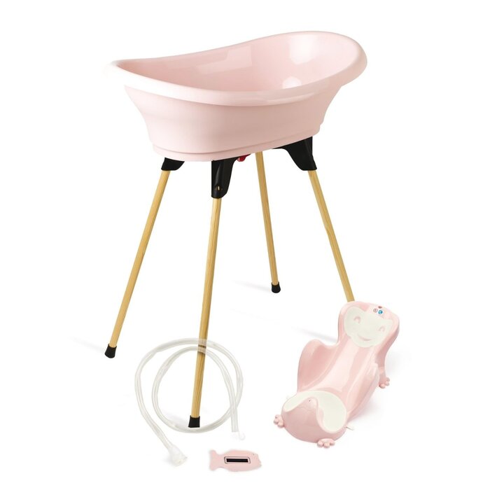 Ergonomische Babybadewanne mit Ständer - Grau - bis zu 34 % günstiger