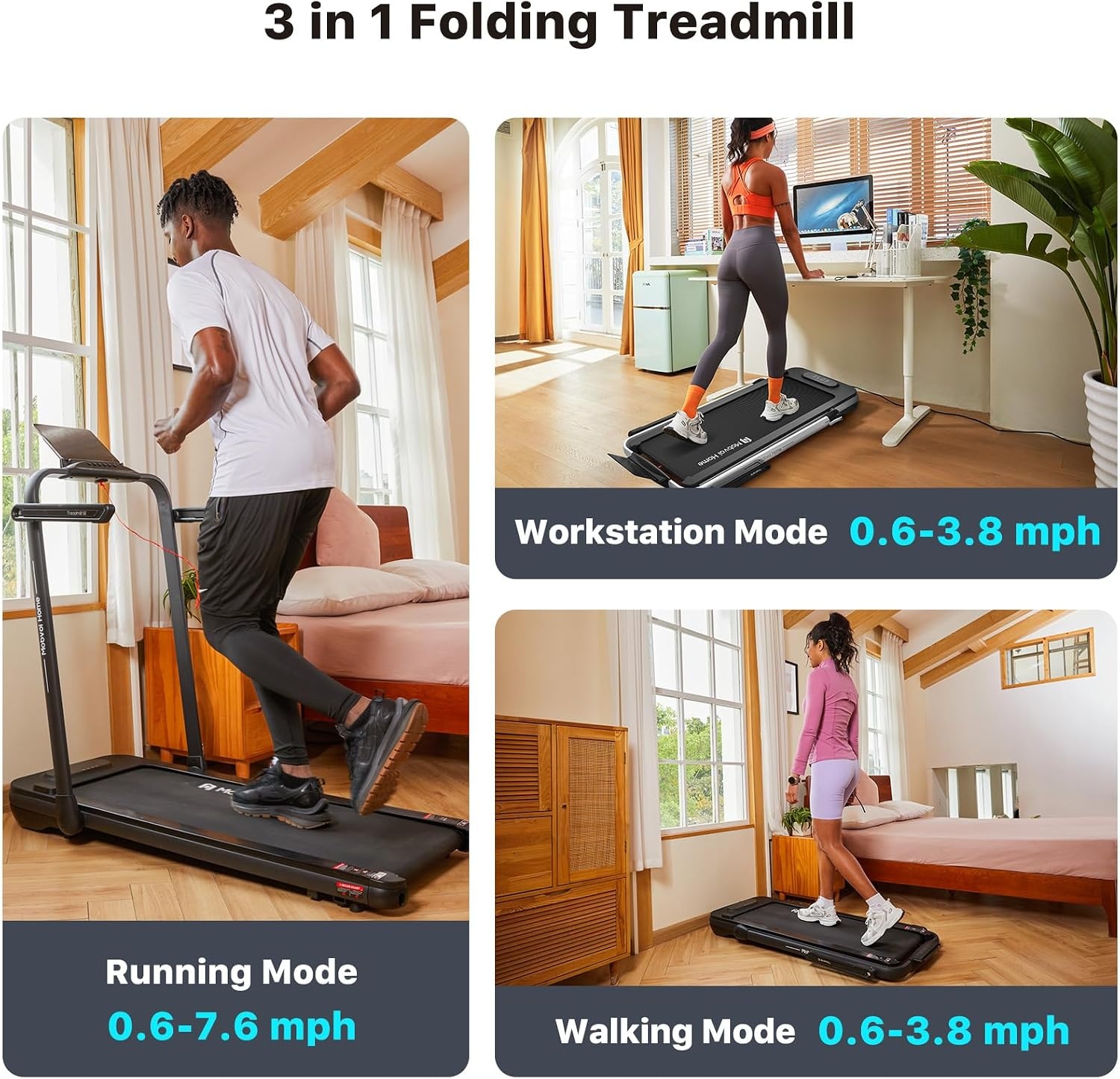 Walking Pad Laufband für Heimbüro - Klappbar & App-Steuerung - Bis zu 35% Rabatt