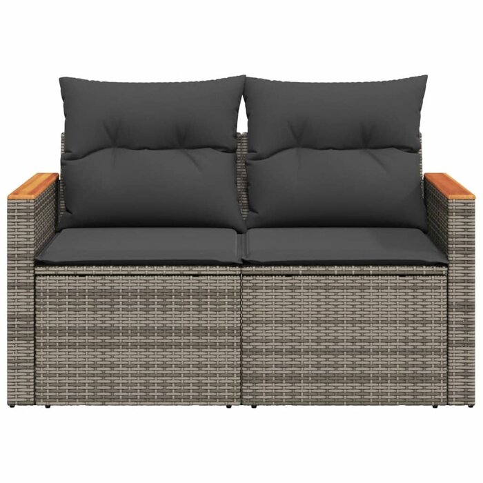 Polyrattan 2-Sitzer Gartenbank mit Ablagetisch - bis zu 34% Rabatt