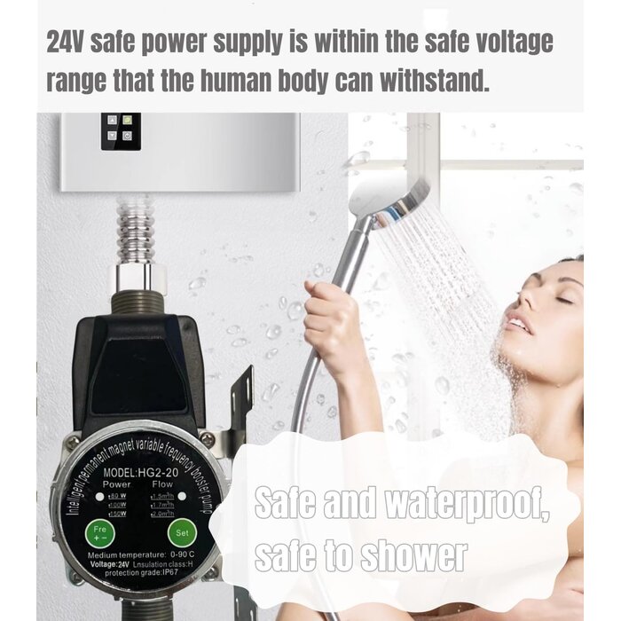 Druckerhöhungspumpe 24V - 80-150W - variable Leistung - bis zu 34% sparen