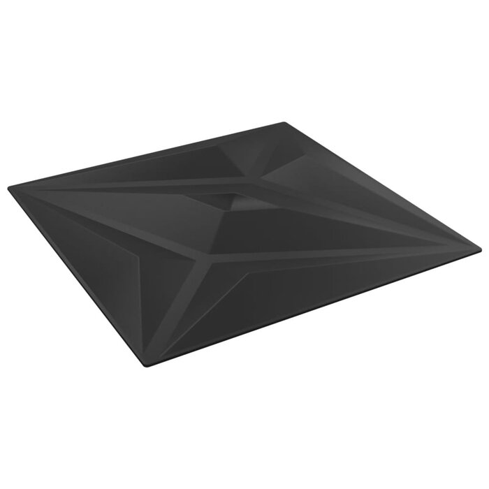 Wandpaneele Stern-Design 12er-Set Schwarz - Bis zu 32% Rabatt