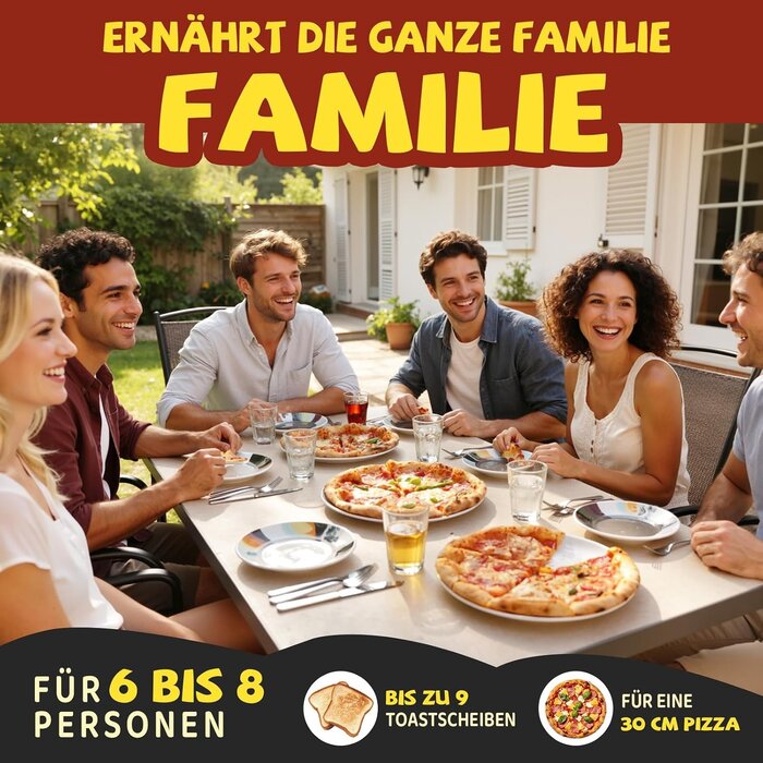 Elektrischer Pizzaofen bis 450°C für 32 cm Pizzen - Sparen Sie bis zu 35%