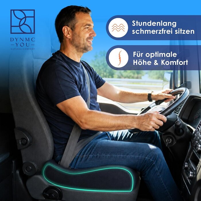 Ergonomisches Sitzkissen 40x40x13 cm - Schwarz - Bis zu 28% sparen