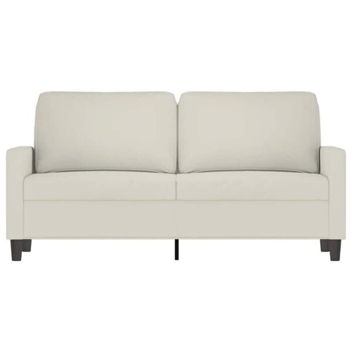 2-Sitzer Sofa Samt Creme 140 cm - Jetzt bis zu 35% günstiger