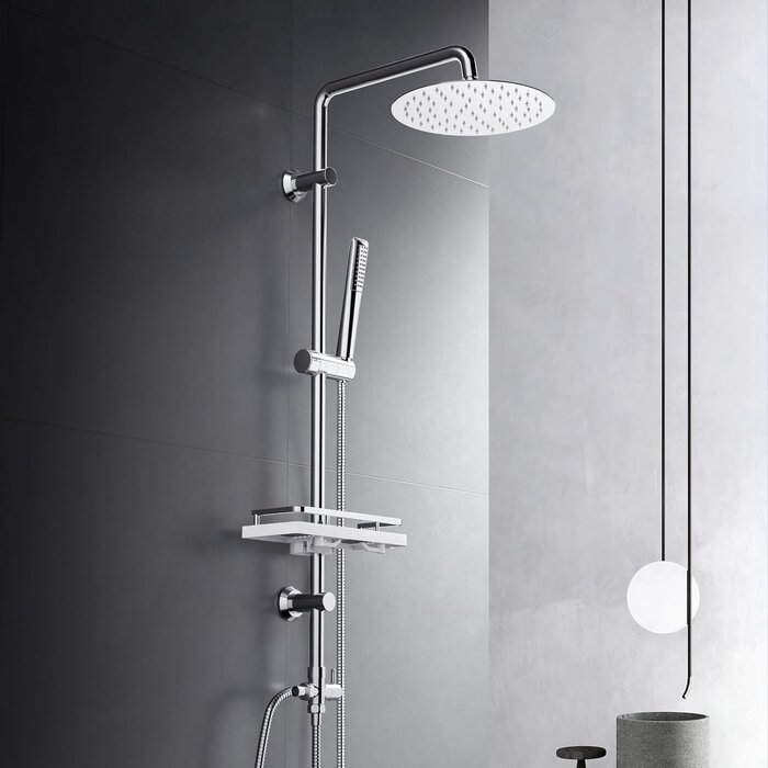 Regenduschsystem mit Ablage 30x30 cm Edelstahl Chrom - bis zu 34% sparen