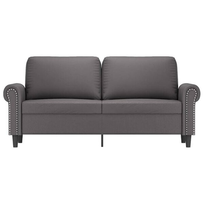 Modernes 2-Sitzer Sofa, 140 cm, Kunstleder Grau - Jetzt bis zu 35% Rabatt