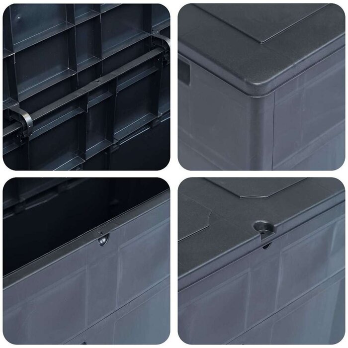 Gartenbox 320 L in Schwarz - Stauraum für den Außenbereich - bis zu 34% sparen
