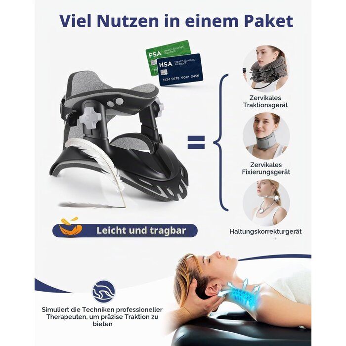 Nackentraktionsgerät zur Haltungskorrektur - jetzt bis zu 34% sparen