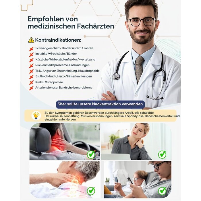 Nackentraktionsgerät zur Haltungskorrektur - jetzt bis zu 34% sparen